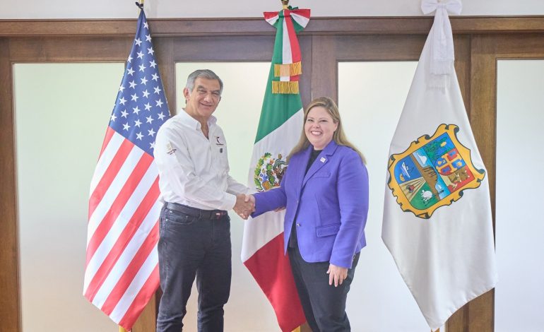 Presenta Américo a la cónsul de Estados Unidos en Matamoros grandes proyectos en marcha