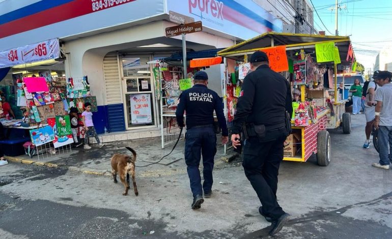 Guardia Estatal participa en operativo de verificación de venta de pirotecnia