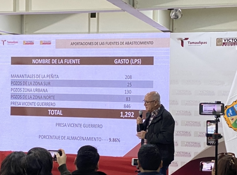 La presa Vicente Guerrero podría llegar a un 6% de su capacidad.