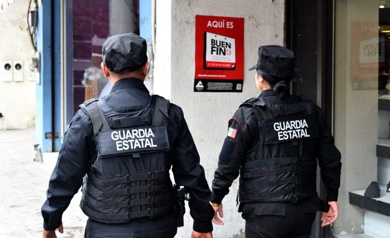 Prepara Guardia Estatal operativo de seguridad para El Buen Fin 2024
