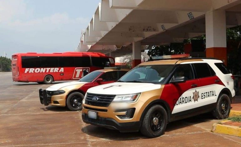 Presencia y vigilancia de la Guardia Estatal en Centrales de Autobuses