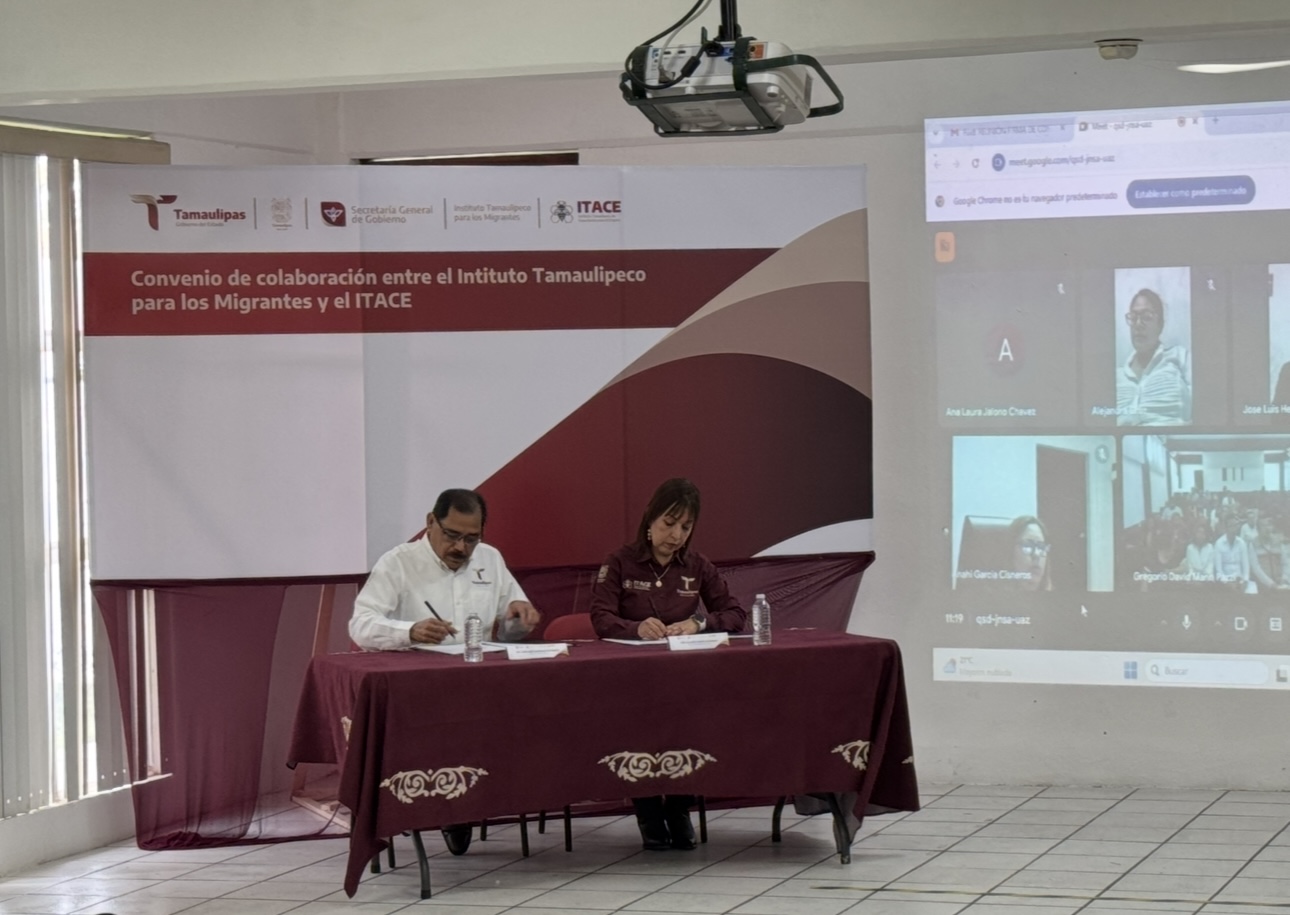 Firman convenio para certificar a migrantes.