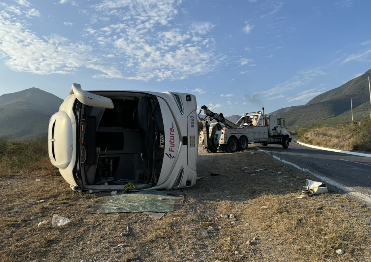 Se registró accidente carretero en el municipio de Jaumave.