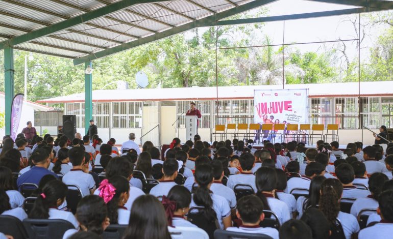 Injuve Tamaulipas lleva campaña “Piénsalo Dos Veces” al poblado “El Barretal” del municipio de Padilla